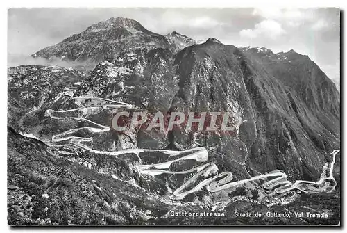 Cartes postales moderne Gotthardstrasse. Strada del Gottardo Val Tremola