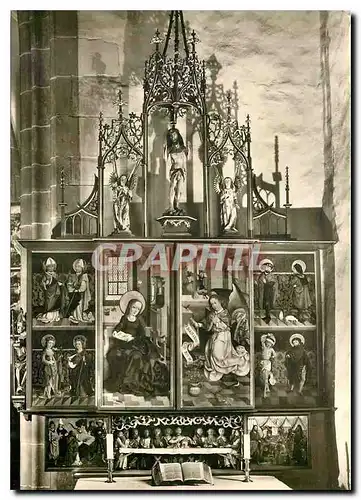 Cartes postales moderne Rechter Seitenaltar von Jakob Muelholtzer Windsheim Herrgottskirche Creglingen a. Tauber