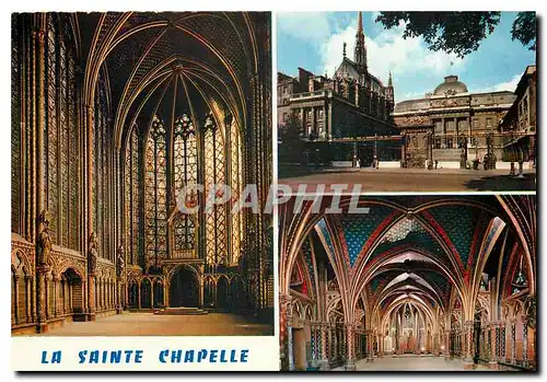 Cartes postales moderne Paris La Sainte Chapelle vue depuis l'entree du Palais de Justice