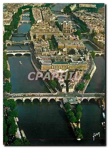 Cartes postales moderne En survolant Paris