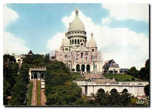 Moderne Karte Paris Basilique du Sacre-Coeur de Montmartre