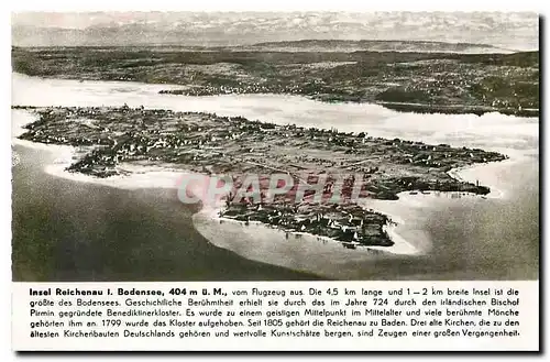 Cartes postales moderne Insel Reichenau i. Bodensee 404m ue. M.