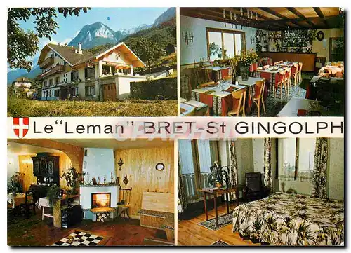 Cartes postales moderne Hotel-Restaurant Le Leman au bord du Lac Bret-St Gingolph