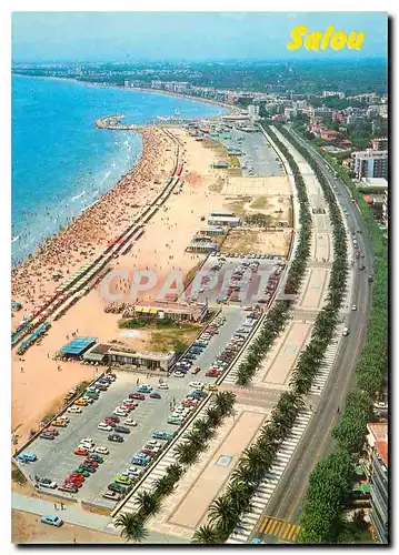 Moderne Karte Costa Dorada Tarragona Salou Plage