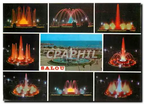 Cartes postales moderne Costa Dorada Tarragona Salou Fontaine Lumineuse