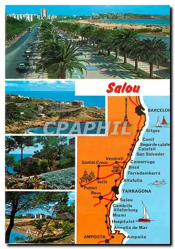 Cartes postales moderne Costa Dorada Tarragona Salou Divers aspects de la Ville