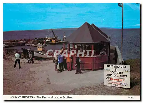 Moderne Karte John O' Groats - The First and Last in Scotland