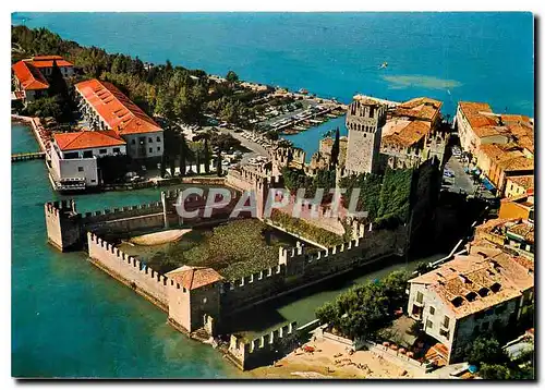 Moderne Karte Le lac de Garda - Sirmione - Le Chateau Scaligero