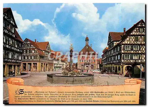 Cartes postales moderne Schorndorf/Wuertt. Unterer Marktplatz