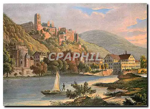 Cartes postales moderne Heidelberg At the banks of the Neckar by Tanner