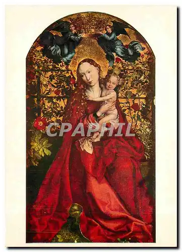 Cartes postales moderne Martin Schongauer (um 1430/45-1491) Maria im Rosenhag