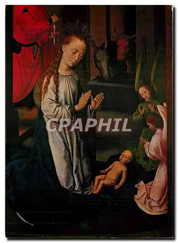 Cartes postales moderne Geburt Christi (Ausschnitt) Hans Memling (um 1433-1494)