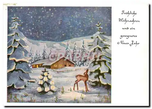 Moderne Karte Froehliche Weihnachten und ein gesegnetes Neues Jahr