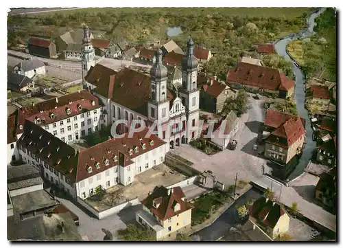 Cartes postales moderne Ebermunster Eglise Abbatiale et couvent Vue aerienne