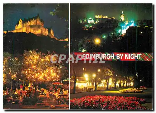 Moderne Karte Edinburgh by night