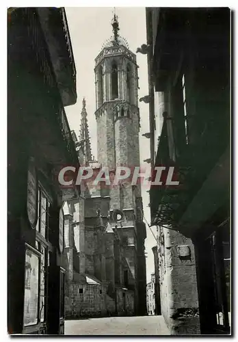 Cartes postales moderne Barcelona Torre del Reloj de la Catedral desde la calle de la Freneria