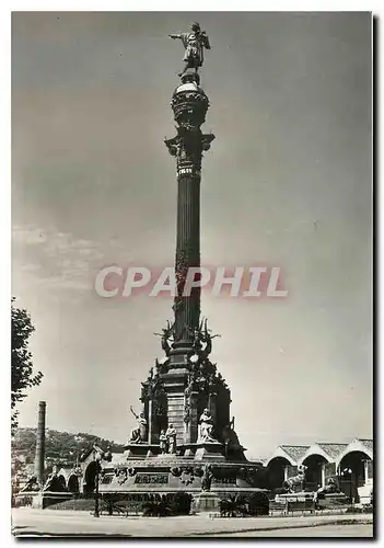 Moderne Karte Barcelona Monumento a colon