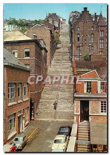 Moderne Karte Liege Escaliers de Bueren