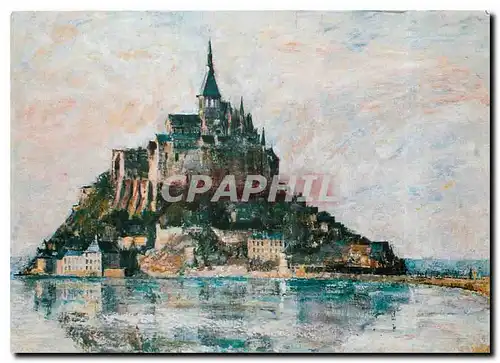 Moderne Karte Mont St. Michel Frankreich