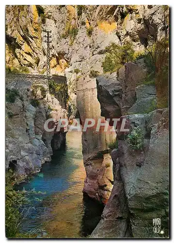 Moderne Karte Les Gorges de la Roya entre Breil et Tende