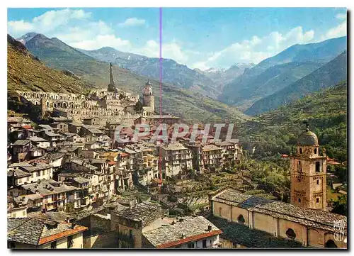 Cartes postales moderne Tende La ville dominee par les ruines du Chateau Lascaris