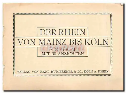 Cartes postales moderne Der Rhein von Mainz Bis Koeln