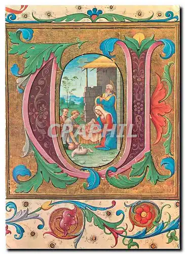 Cartes postales moderne Jacopo Giallo 1538 da un Antiphonale Officii del Monastero Benedettino