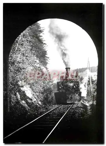 Cartes postales moderne Train descendant au tunnel de l'Onglettaz vers 1923