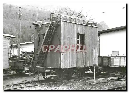 Cartes postales moderne Wagon de service au depot de Stansstad 17.09.1961