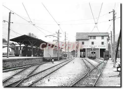 Cartes postales moderne Leuk-SBB installations de la gare et depot LLB 29.4.1967