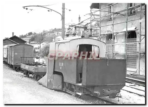 Cartes postales moderne Chasse-neige X1 construit sur le chassis de la locomotive a vapeur du LLB. Leuk-SBB 29.4.1967