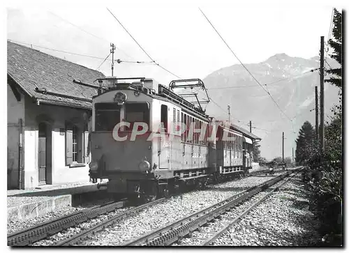 Moderne Karte Train pour Loeche-les-Bains a Inden 15.4.1967
