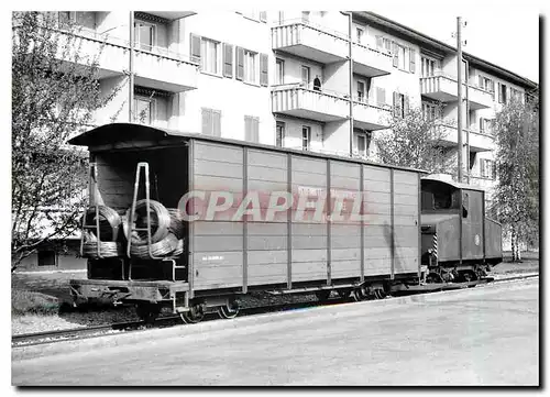 Moderne Karte Train VDW a Boezingen (tracteur a accus) pour l'usine de Mett 26.4.1967