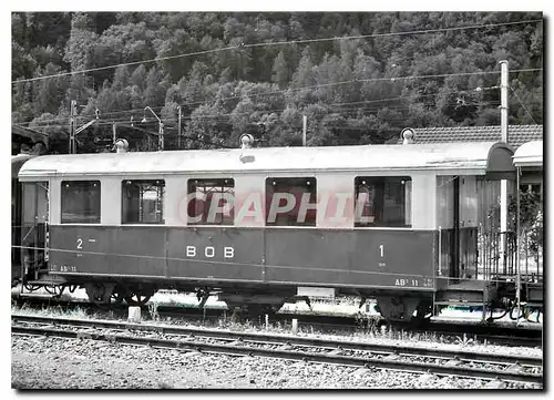 Cartes postales moderne Voiture AB3 11 a Interlaken-Ost 19.6.1966