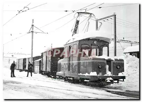 Moderne Karte Te 2/2 42 K112 et F2 141 a Bex-CFFF