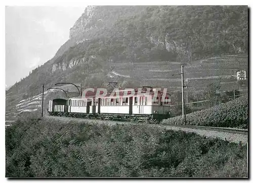 Moderne Karte Train special descendant en-dessus d'Aigle 7.10.1972