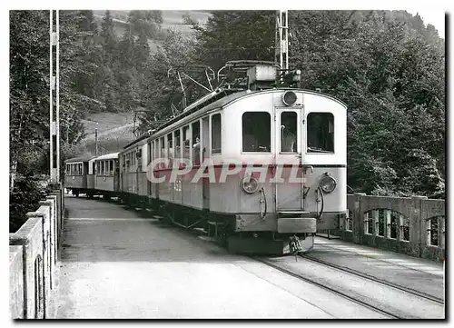 Cartes postales moderne Les Planches train pour les Diablerets sur le viaduc de la Grande-Eau 10.6.1973