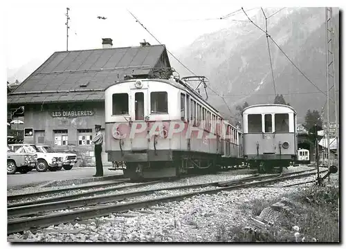 Moderne Karte ABDe 4/4 12 au terminus des Diablerets 10.6.1973