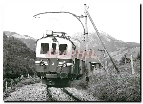 Moderne Karte Train de desalpe en dessus d'Exergillod 5.10.1987