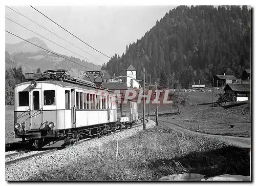 Moderne Karte Train pour Aigle a Vers-l'Eglise 7.10.1972