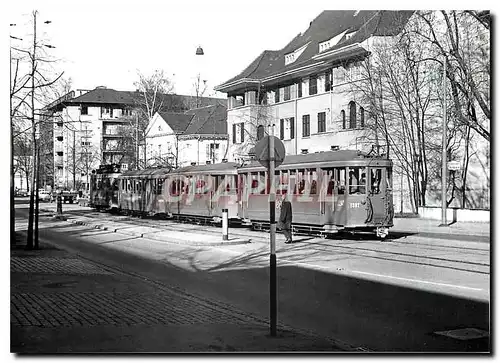 Moderne Karte Be 2/2 183 et 3 B3 a la Muenchensteinerstrasse 25.3.1968