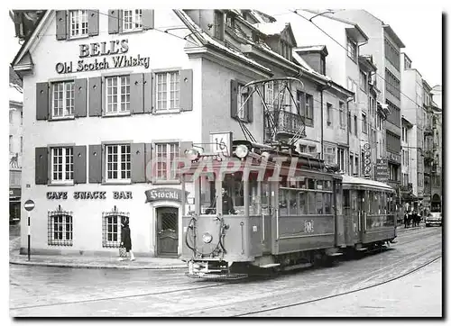 Moderne Karte Barfuesserplatz debut de la Falknerstrasse Be 2/2 171 4.1.1968