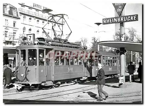 Cartes postales moderne Be 2/2 157 et B 1130 a la place de la Gare 7.2.1968