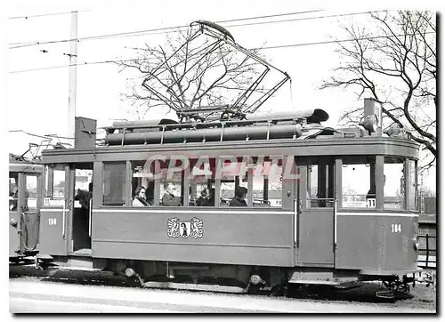 Moderne Karte Be 2/2 184 avec cabines modernisees et suppression des portes. Muenchensteinerstrasse 19.2.1968