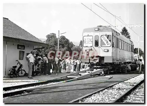 Cartes postales moderne Dechargement de la Be 4/4 201 a Trelex 25.9.1985