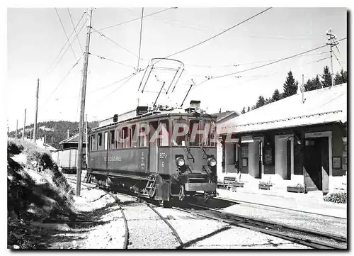 Cartes postales moderne Automotrice en gare des Rousses (MLC) 1.10.1956