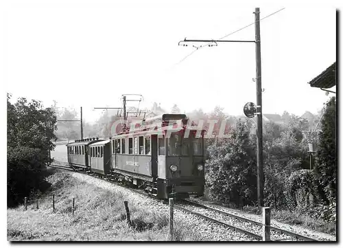 Cartes postales moderne Train pour St-Cergue arrivant aux Plantaz