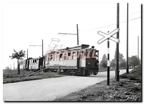 Moderne Karte Train montant au PN en dessus de Trelex 22.9.1963