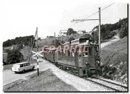 Cartes postales moderne Train pour St-Cergue au PN en dessus du Muids 2.7.1967