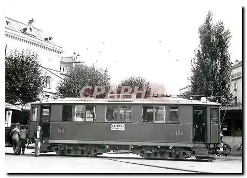 Cartes postales moderne Geneve-Rive ligne de Cologny remise en service de 1941-1946 (ligne 11) 1943